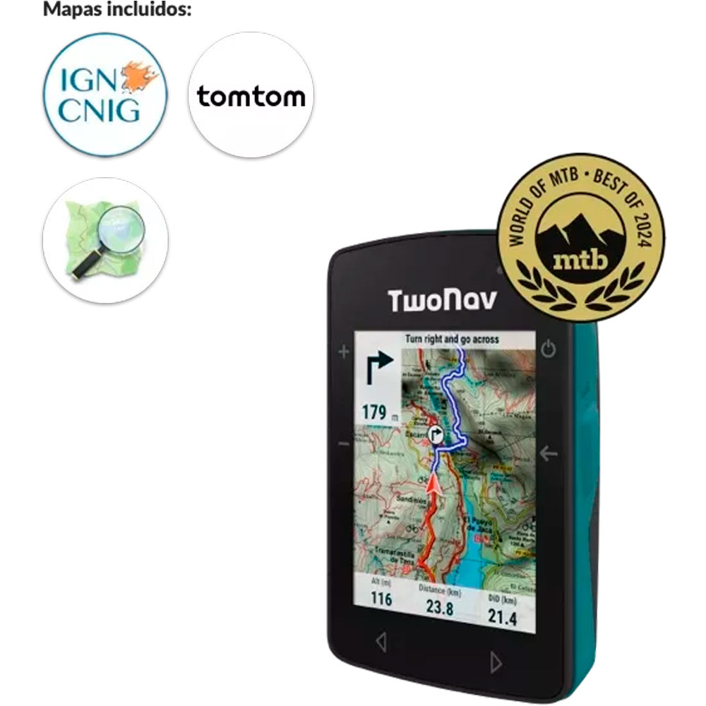 Twonav gps bicicleta Roc Azul vista frontal