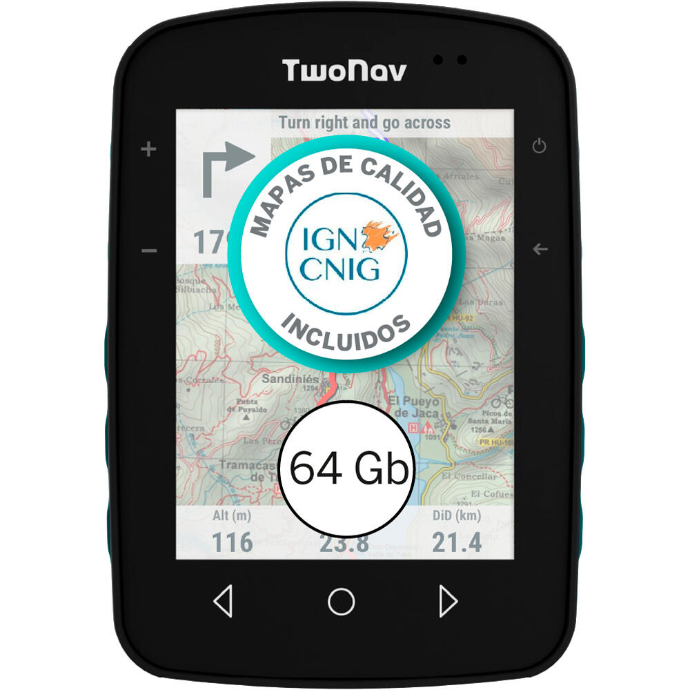 Twonav gps Terra (64 GB) vista frontal