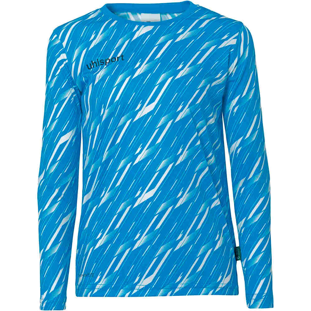 Uhlsport equipación portero niño PROGRESSIVE GOALKEEPER SET JUNIOR AZ vista frontal