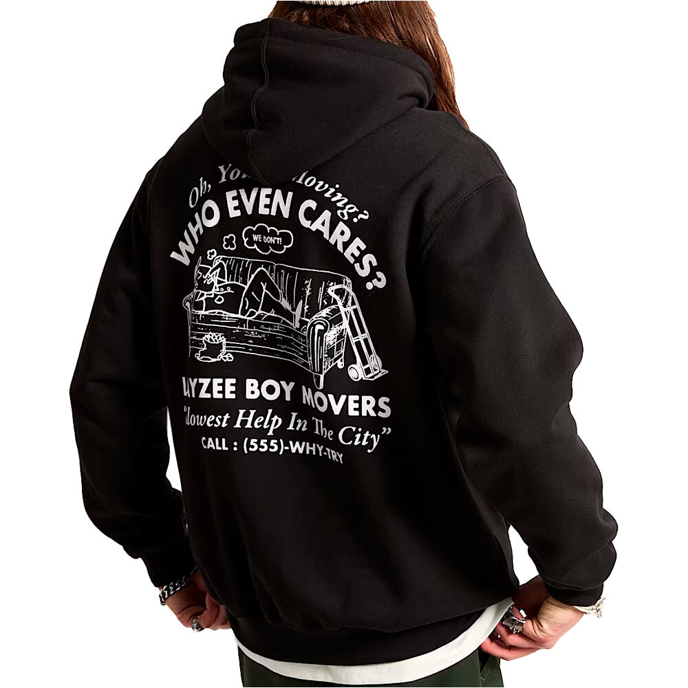 Vans sudadera hombre Moving Co vista trasera