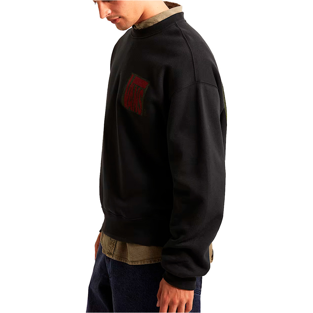 Vans sudadera hombre Stretch Stack Crackle Crew vista detalle