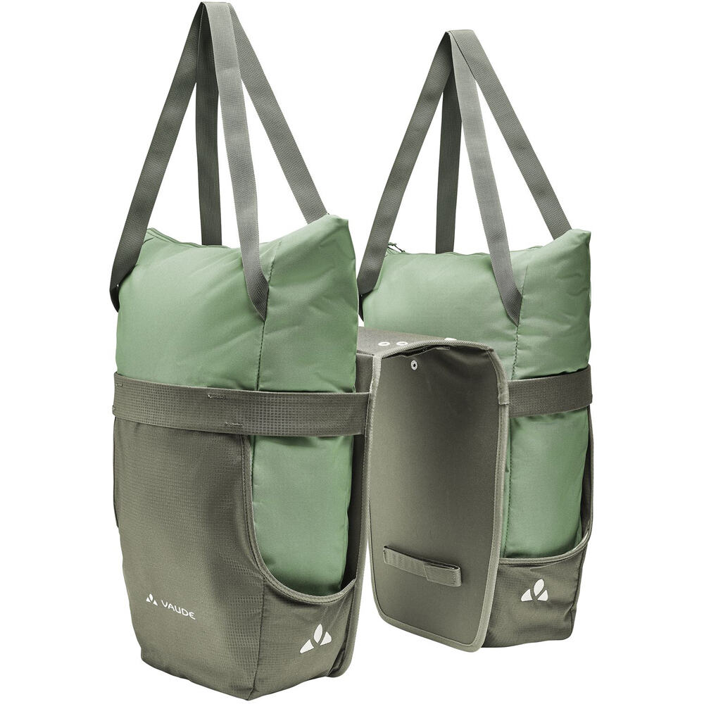 Vaude alforjas bicicleta TwinShopper vista frontal