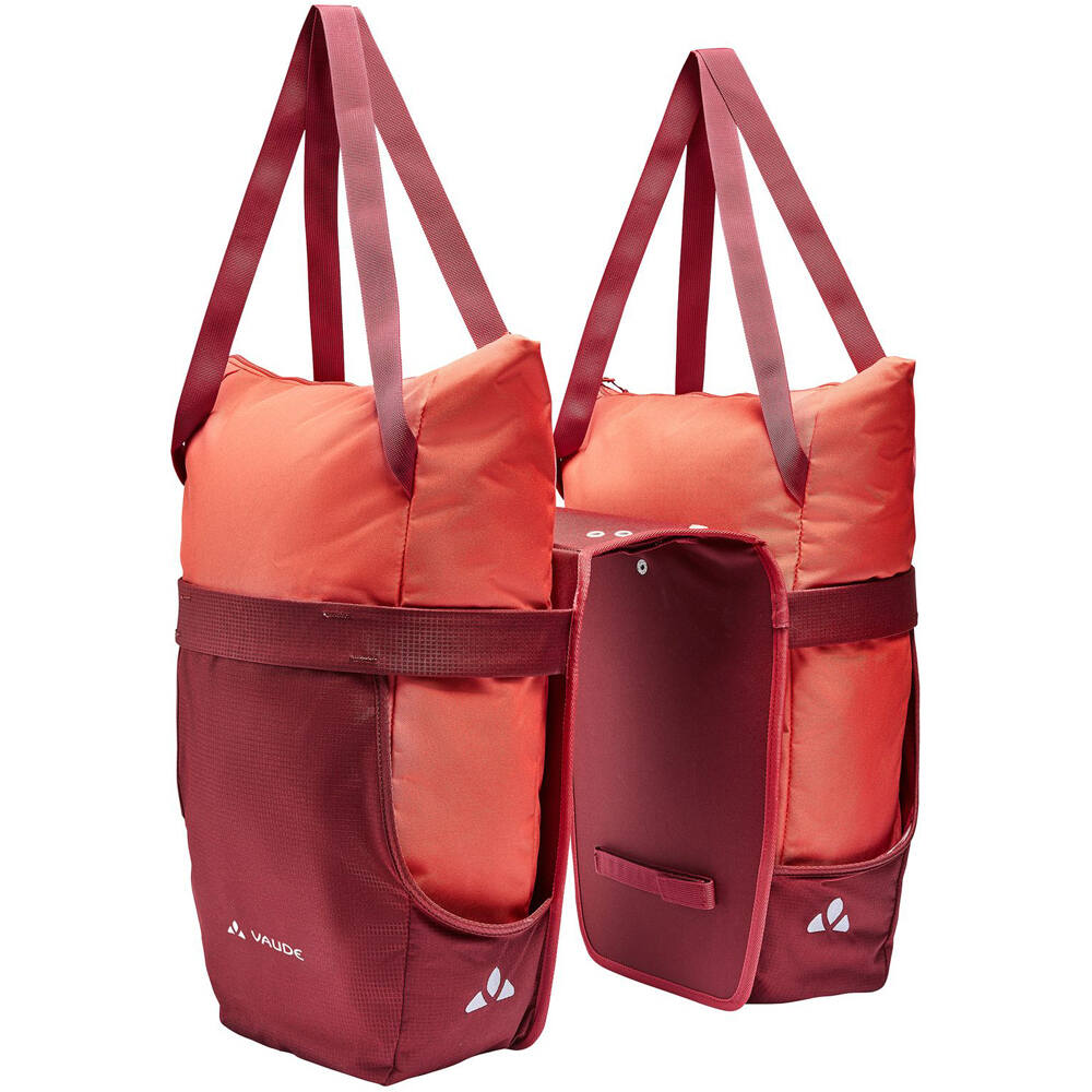 Vaude alforjas bicicleta TwinShopper vista frontal