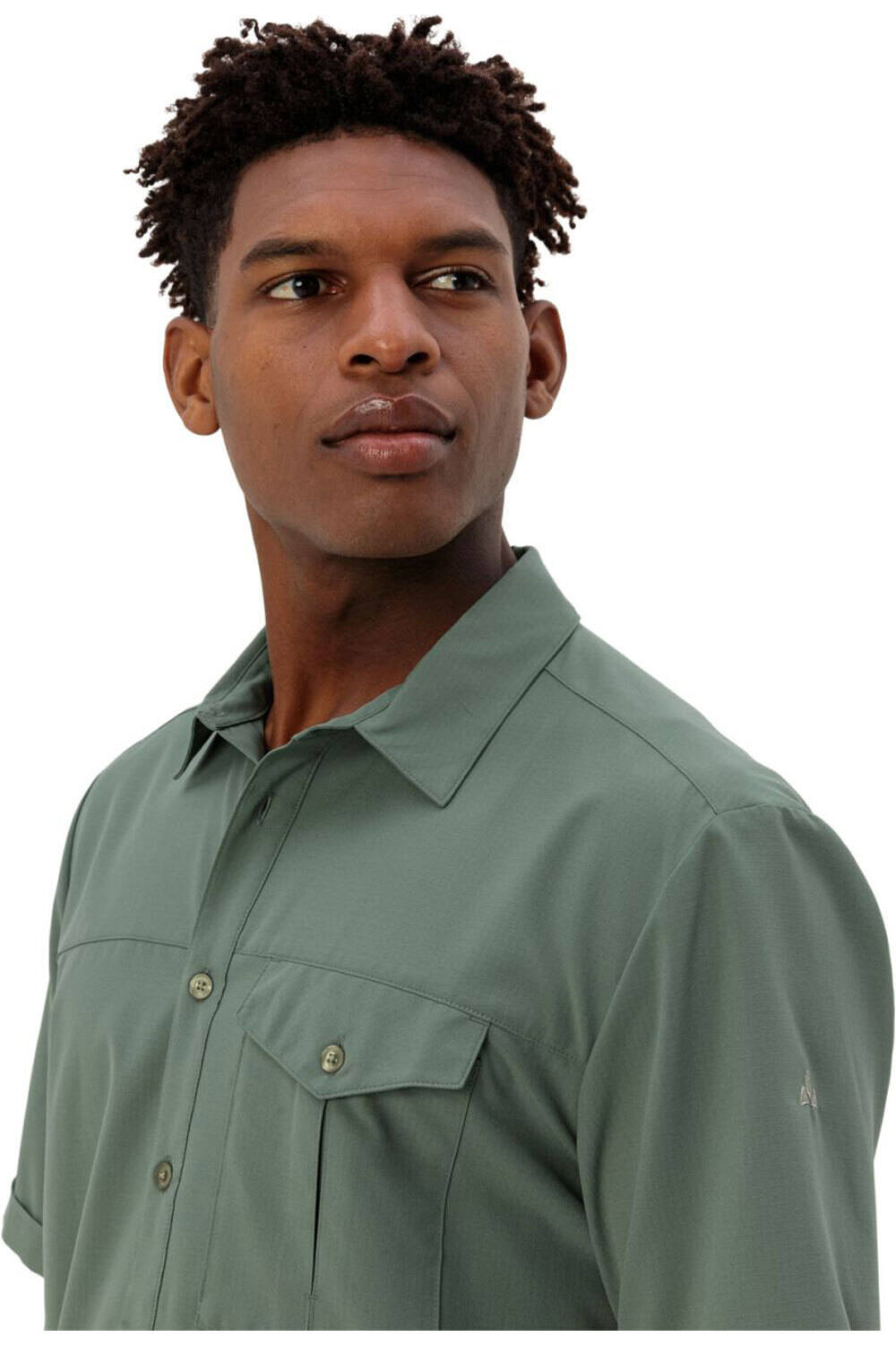 Vaude camisa montaña manga corta hombre Men s Rosemoor Shirt II vista detalle