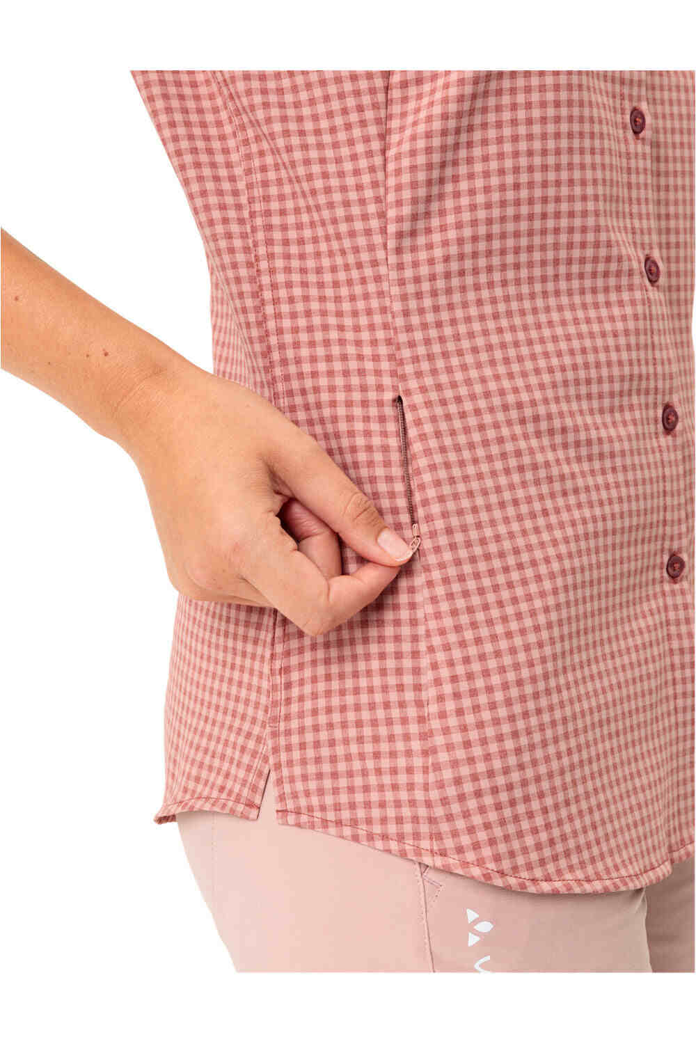 Vaude camisa montaña manga corta mujer Women's Seiland Shirt III vista detalle