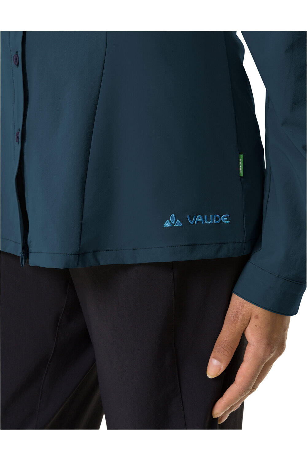 Vaude camisa montaña manga larga mujer Women's Farley Stretch Shirt vista detalle