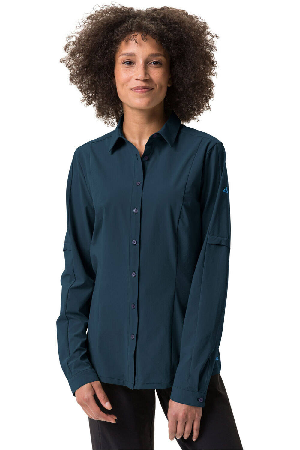 Vaude camisa montaña manga larga mujer Women's Farley Stretch Shirt vista frontal