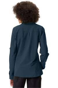 Vaude camisa montaña manga larga mujer Women's Farley Stretch Shirt vista trasera