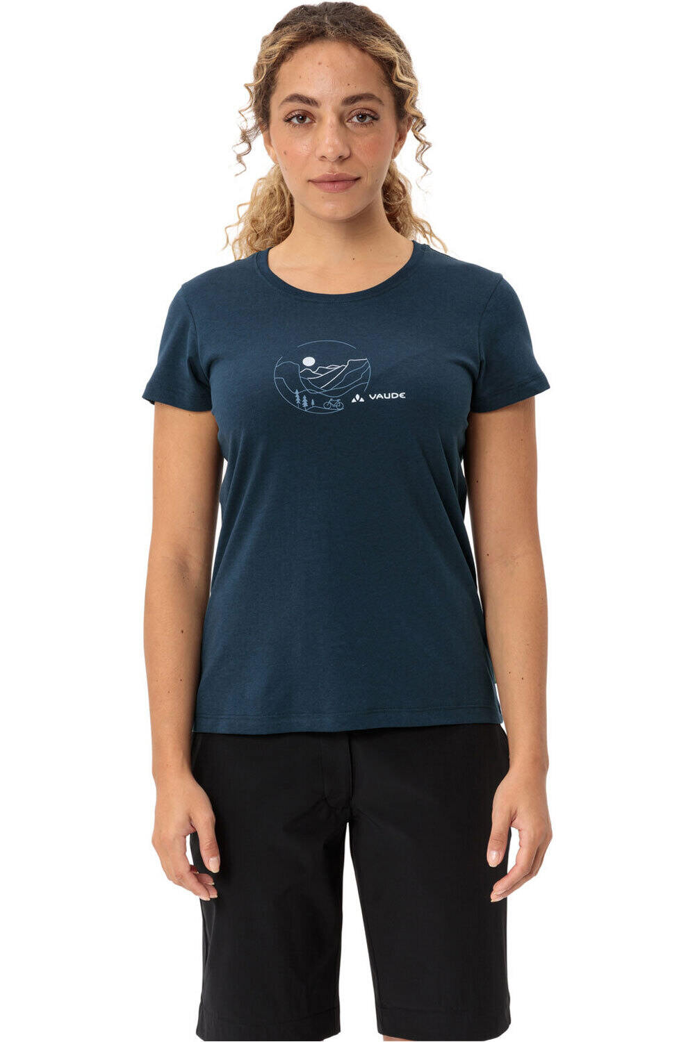Vaude camiseta ciclismo mujer Women's Cyclist T-Shirt V vista frontal