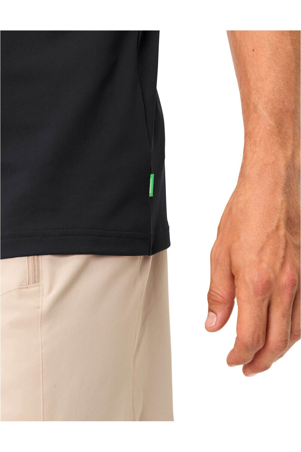 Vaude camiseta montaña manga corta hombre Men's Essential Polo Shirt vista detalle