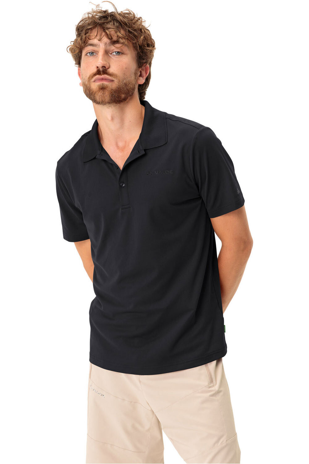 Vaude camiseta montaña manga corta hombre Men's Essential Polo Shirt vista frontal