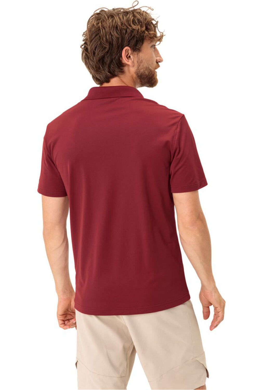 Vaude camiseta montaña manga corta hombre Men's Essential Polo Shirt vista trasera