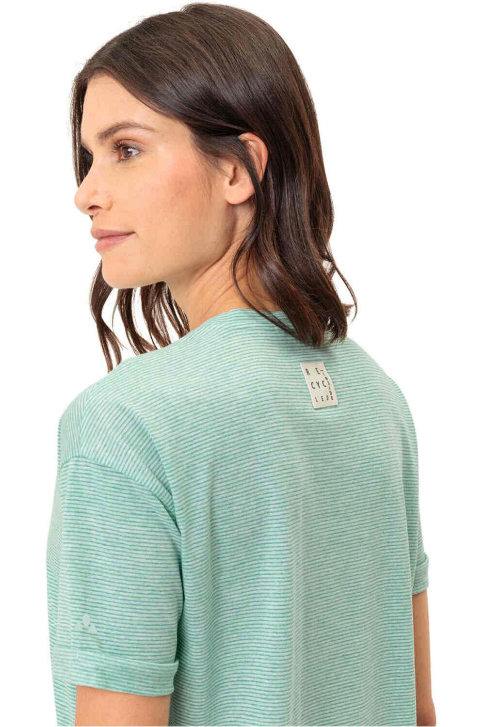 Vaude camiseta montaña manga corta mujer Women's Mineo Striped T-Shirt 03