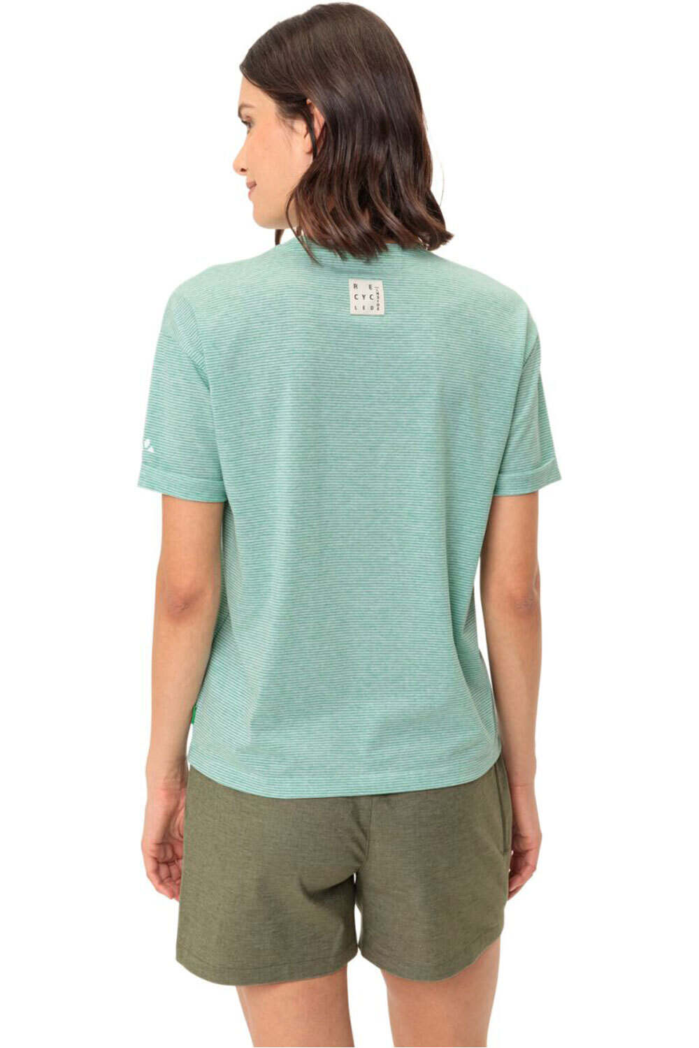 Vaude camiseta montaña manga corta mujer Women's Mineo Striped T-Shirt vista trasera