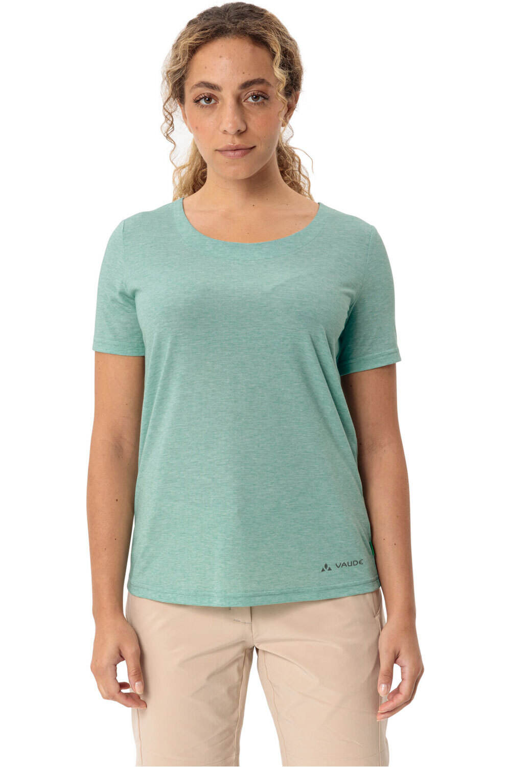 Vaude camiseta montaña manga corta mujer Women's Skomer Hiking T-Shirt II vista frontal