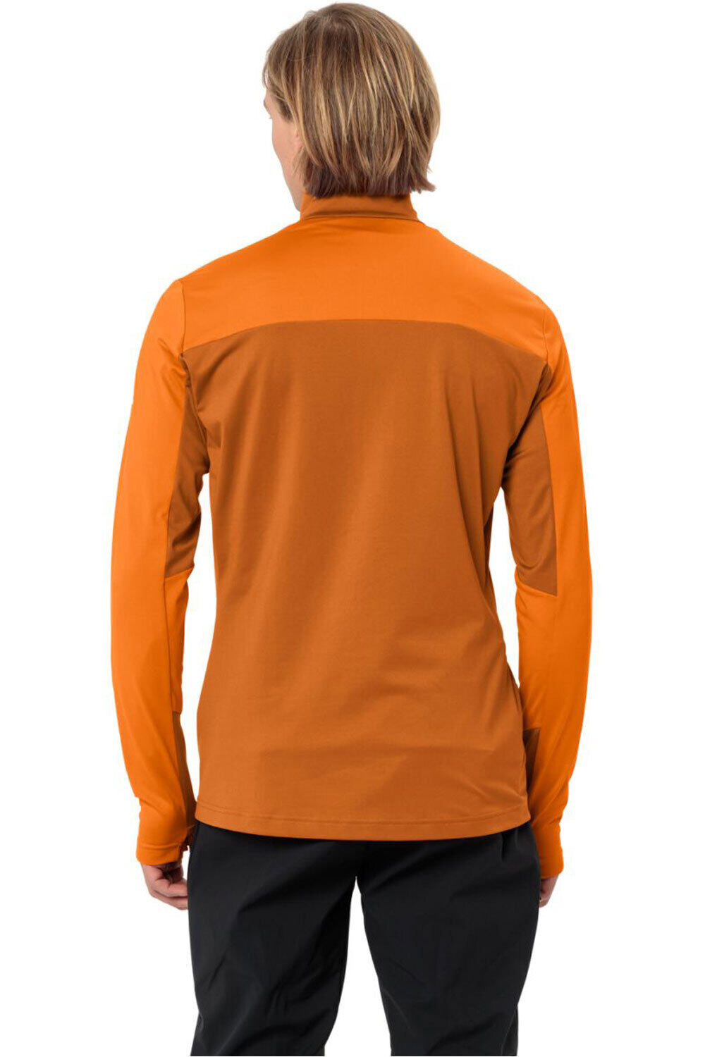 Vaude camiseta montaña manga larga hombre Men's Livigno Halfzip II vista trasera