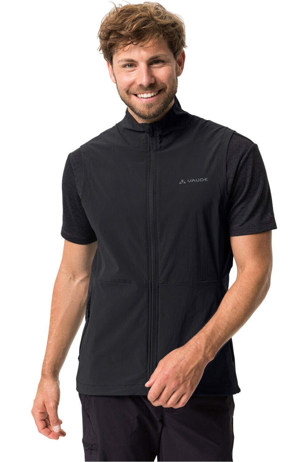 Vaude chaleco ciclismo cortavientos Men's Yaras Vest vista frontal