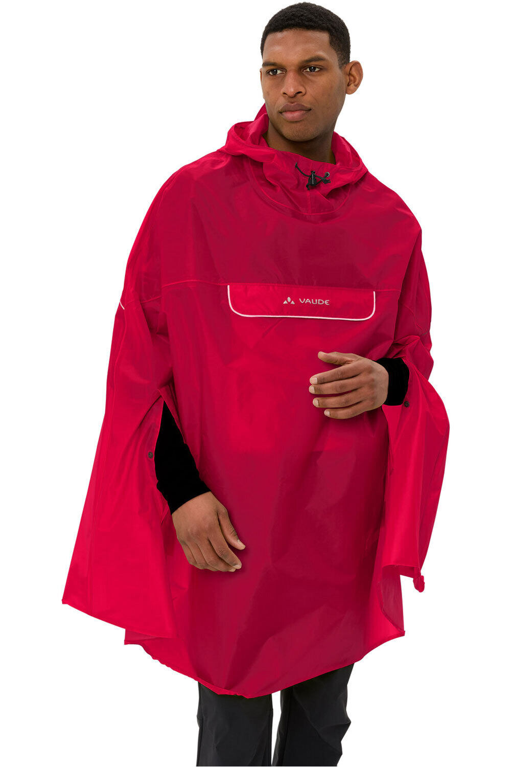 Vaude chaqueta impermeable ciclismo hombre Valdipino Poncho vista frontal