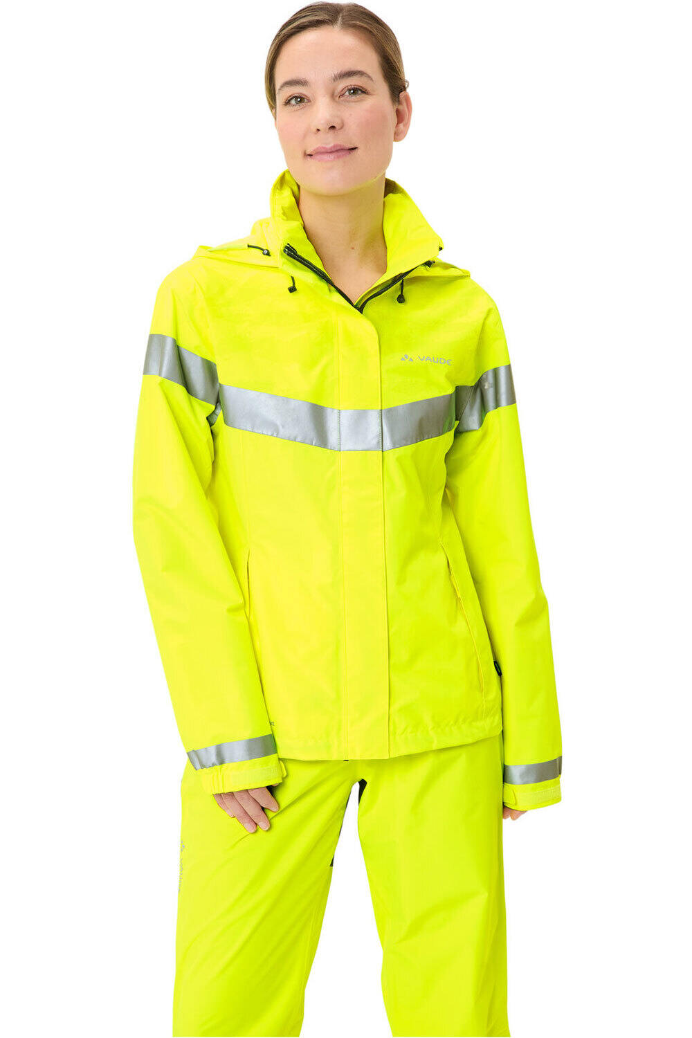Vaude chaqueta impermeable ciclismo mujer Women's Luminum Rain Jacket vista detalle