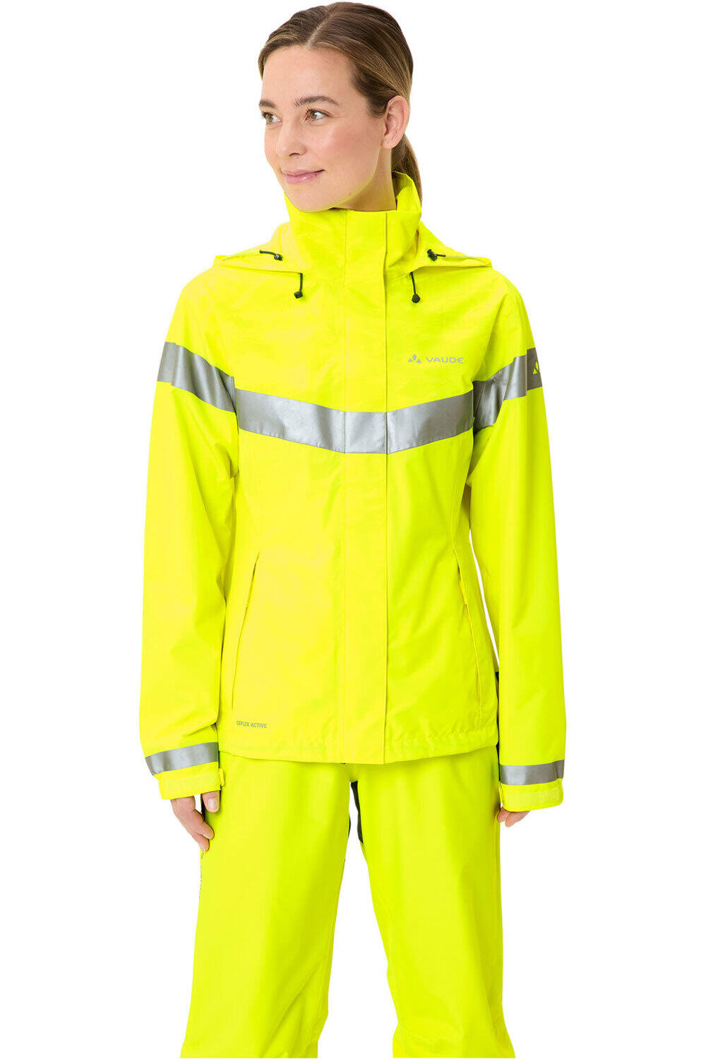 Vaude chaqueta impermeable ciclismo mujer Women's Luminum Rain Jacket vista frontal