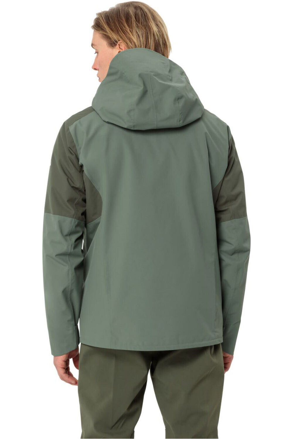 Vaude chaqueta impermeable hombre Men's Monviso 2,5L Jacket vista trasera