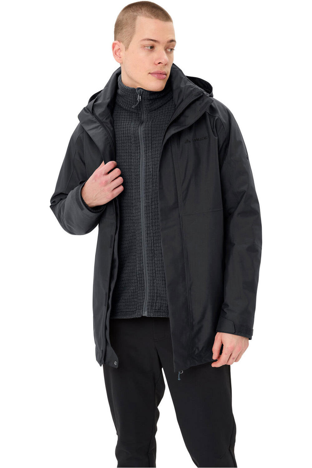 Vaude chaqueta impermeable insulada hombre Men's Idris 3in1 Parka IV vista frontal