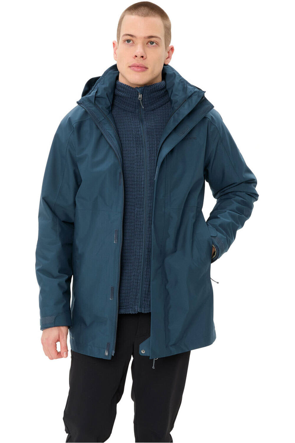 Vaude chaqueta impermeable insulada hombre Men's Idris 3in1 Parka IV vista frontal