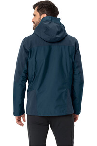 Vaude chaqueta impermeable insulada hombre Men's Miskanti 3in1 Jacket II vista trasera