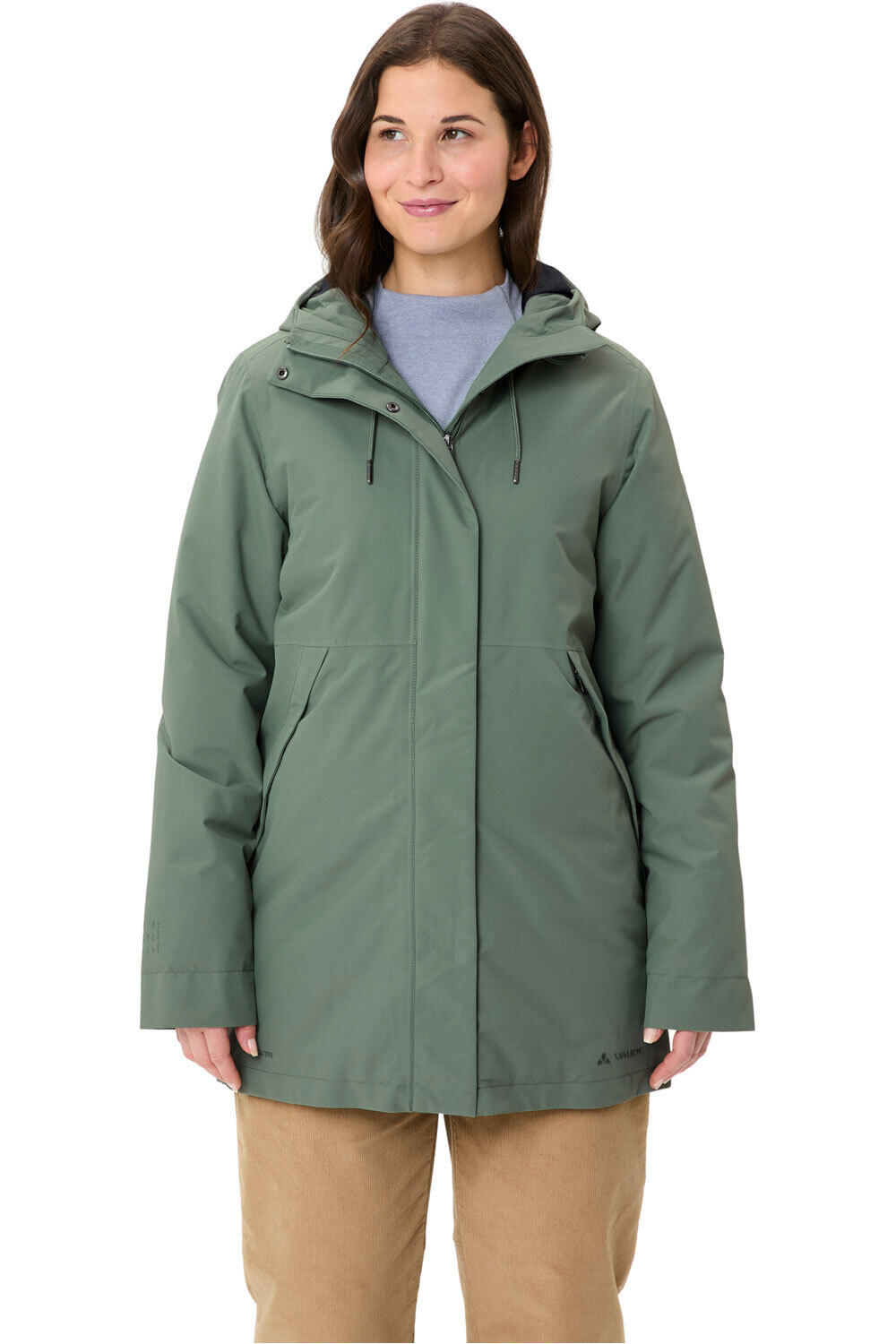 Vaude chaqueta impermeable insulada mujer Women's Coreway Parka vista frontal