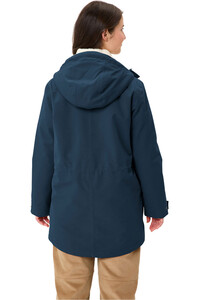 Vaude chaqueta impermeable insulada mujer Women's Manukau Parka III vista trasera