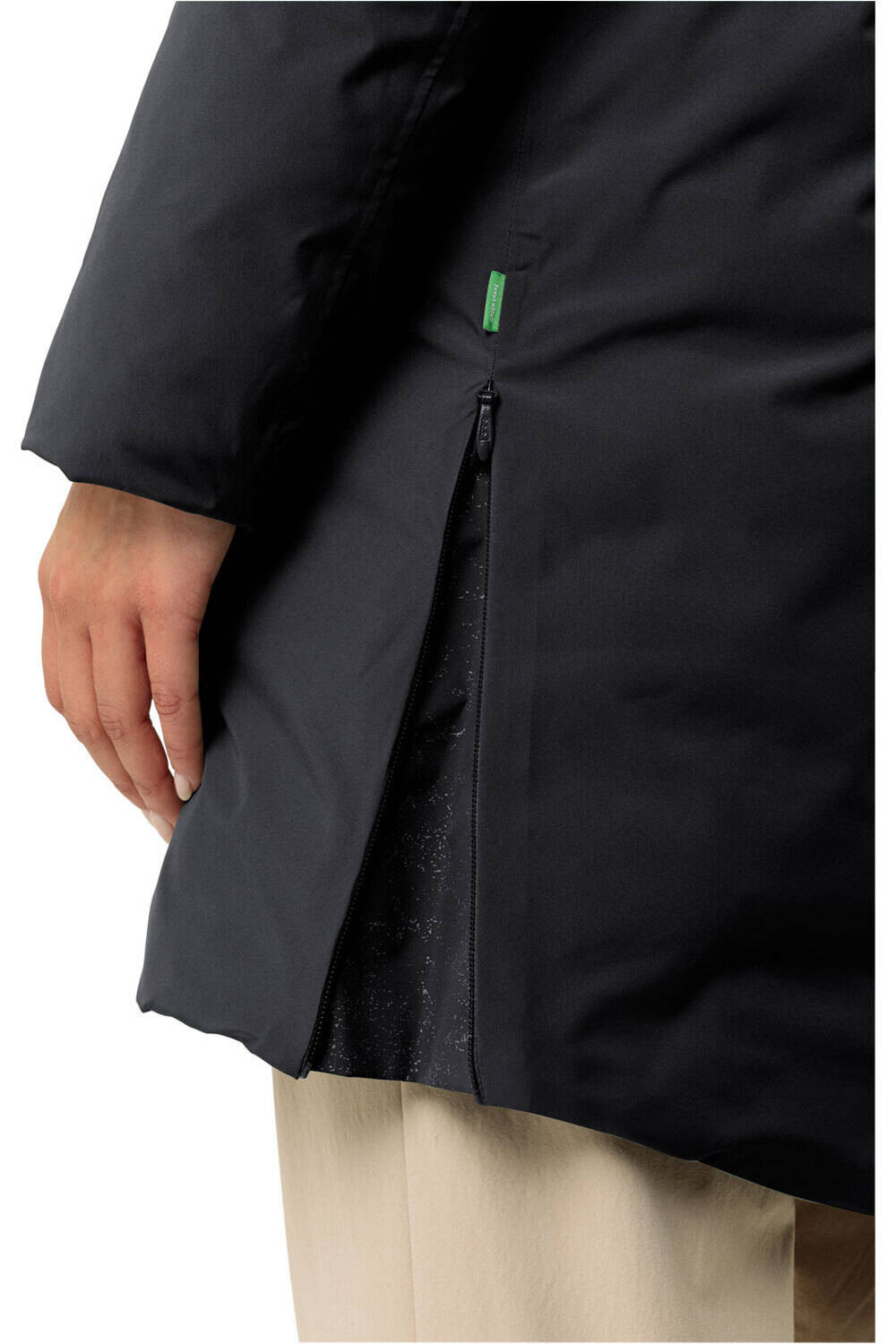 Vaude chaqueta impermeable insulada mujer Women's Mineo Coat IV vista detalle