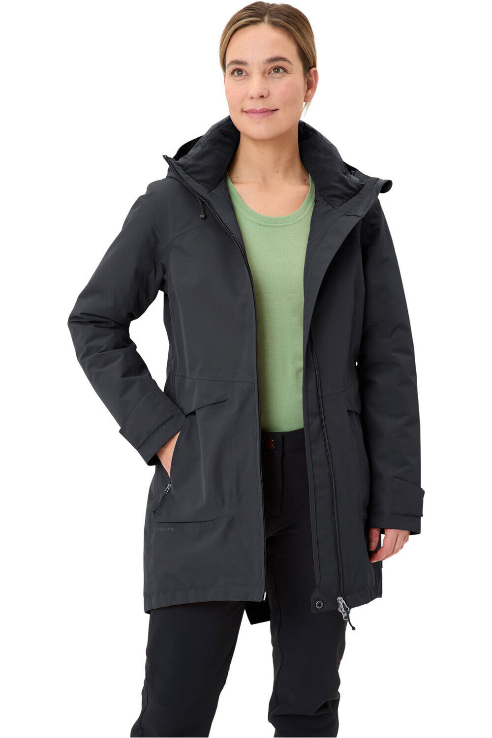Vaude chaqueta impermeable insulada mujer Women's Skomer Winter Parka III vista detalle