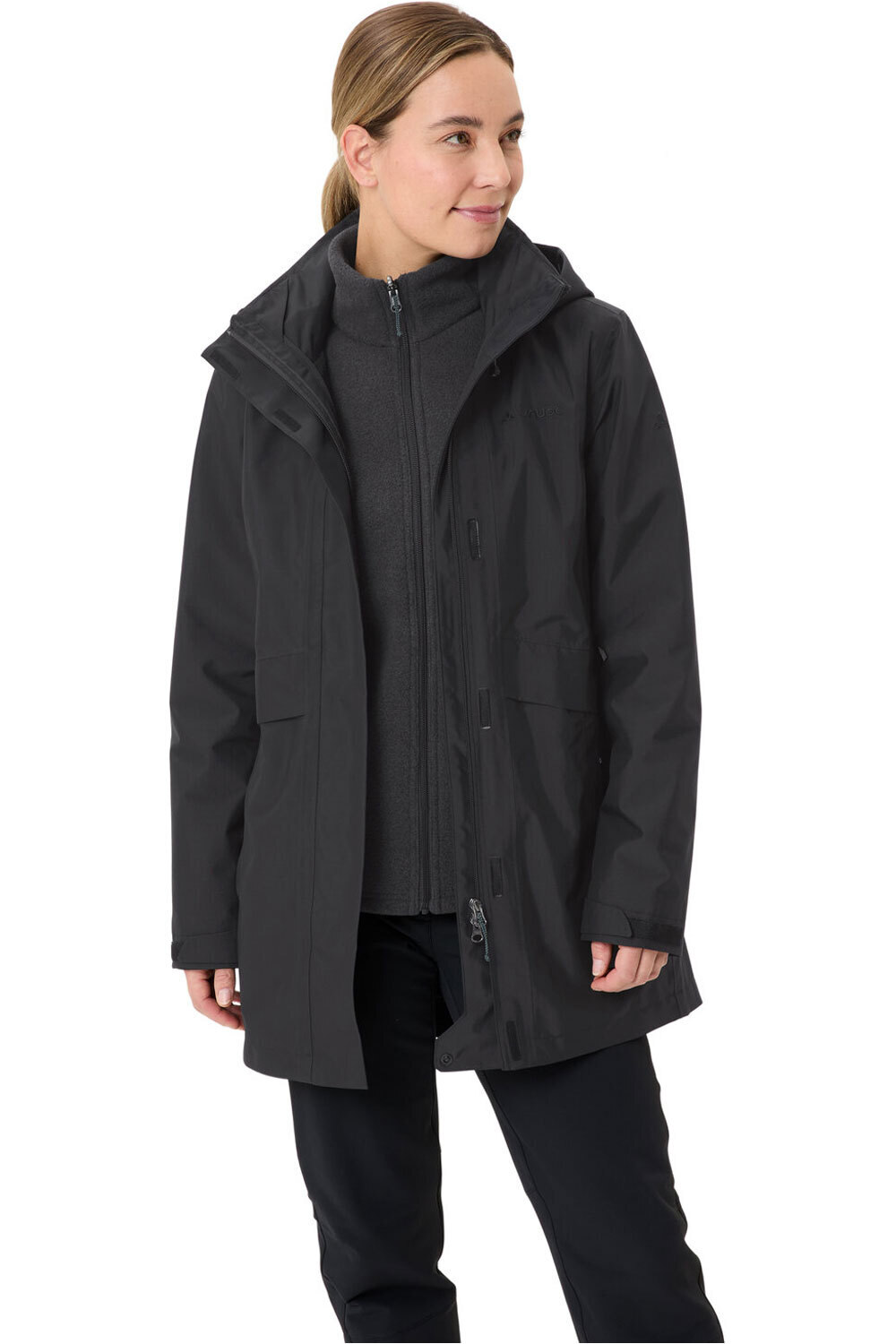 Vaude chaqueta outdoor mujer Women's Idris 3in1 Parka IV vista frontal