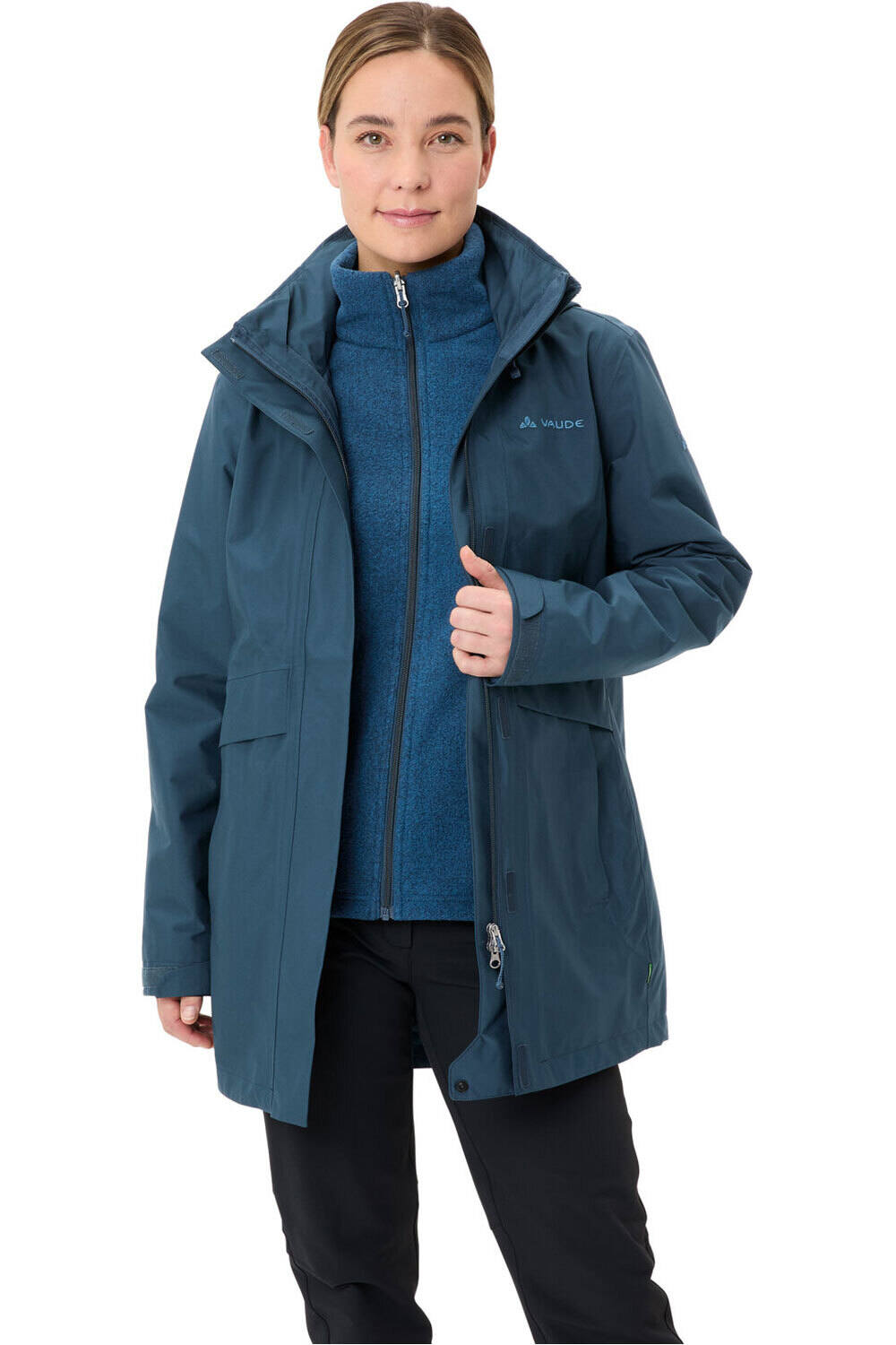 Vaude chaqueta outdoor mujer Women's Idris 3in1 Parka IV vista frontal