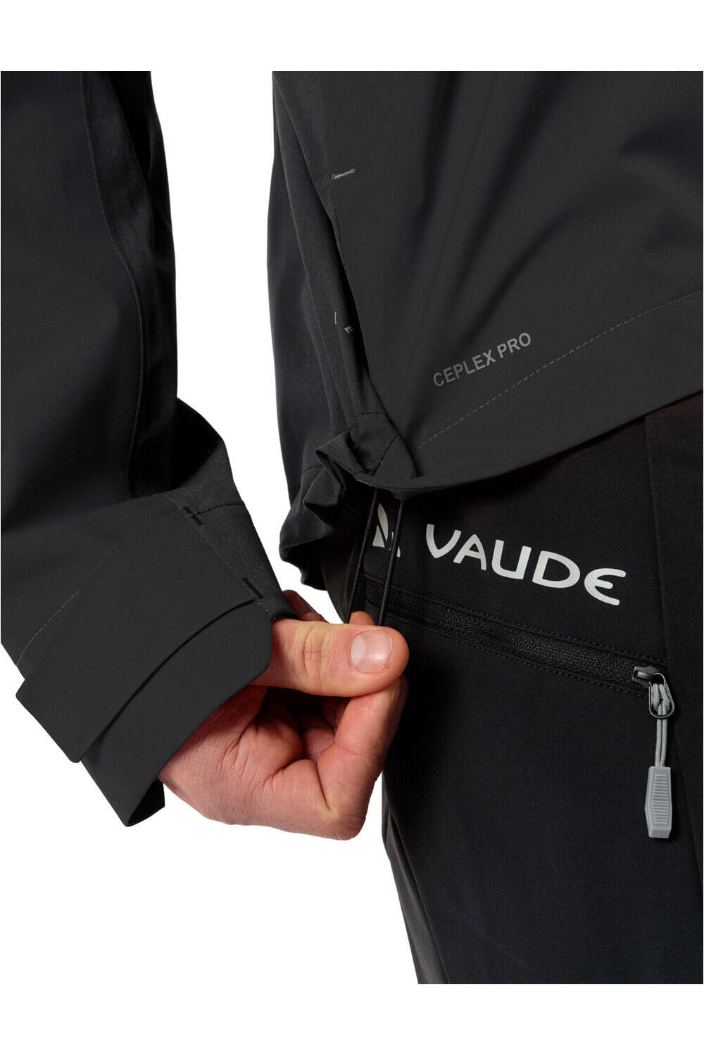 Vaude cortavientos ciclismo hombre Men's Moab Pro Rain Jacket vista detalle