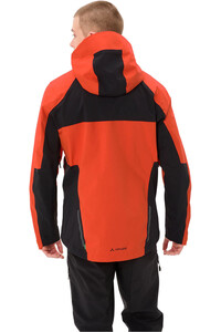 Vaude cortavientos ciclismo hombre Men's Moab Pro Rain Jacket vista trasera