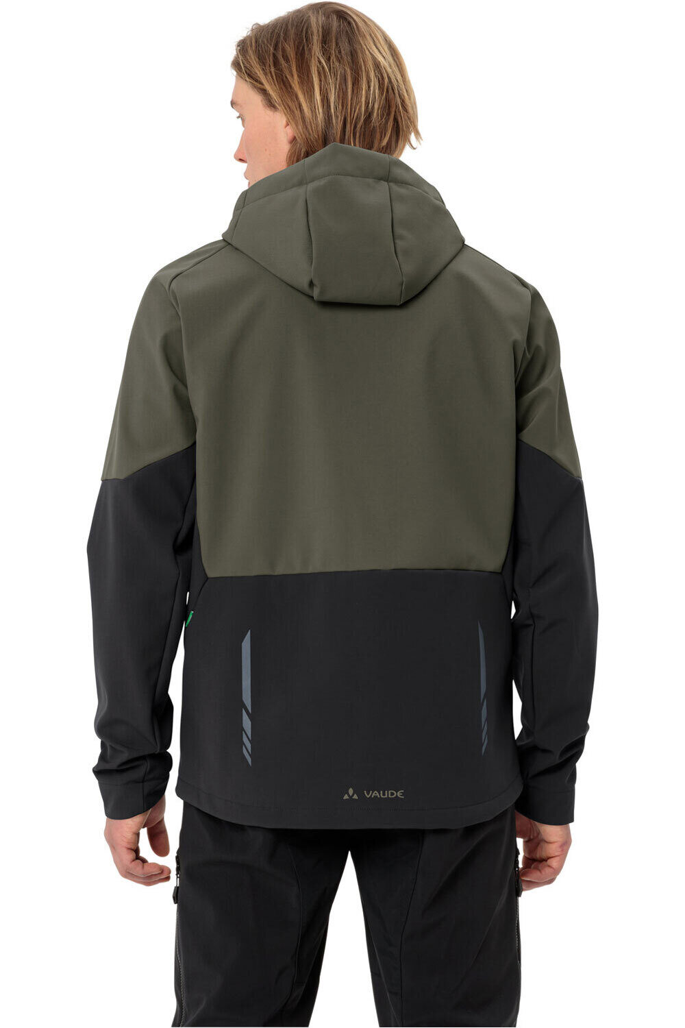 Vaude cortavientos ciclismo hombre Men's Qimsa Softshell Jacket vista trasera