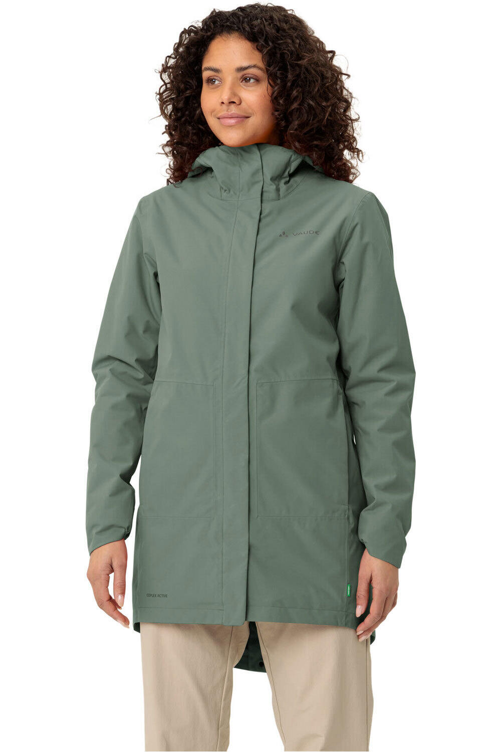 Vaude cortavientos ciclismo mujer Women's Cyclist padded Parka II vista frontal