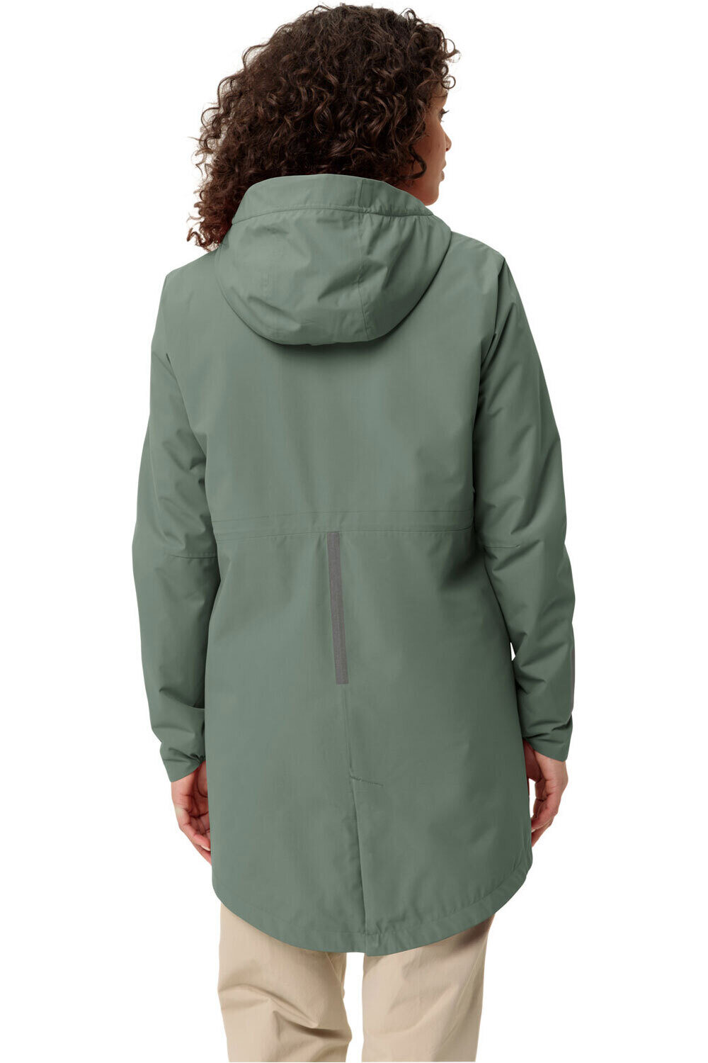 Vaude cortavientos ciclismo mujer Women's Cyclist padded Parka II vista trasera
