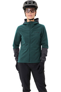 Vaude cortavientos ciclismo mujer Women's Qimsa Hooded Softshell Jacket vista detalle