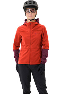 Vaude cortavientos ciclismo mujer Women's Qimsa Hooded Softshell Jacket vista detalle