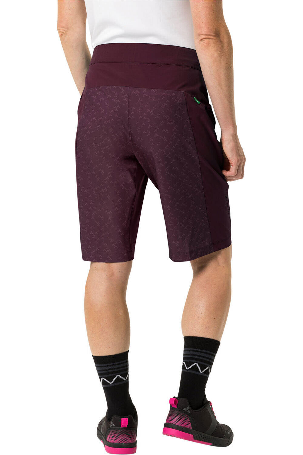 Vaude culotte corto mujer Women's Ledro Print Shorts vista trasera