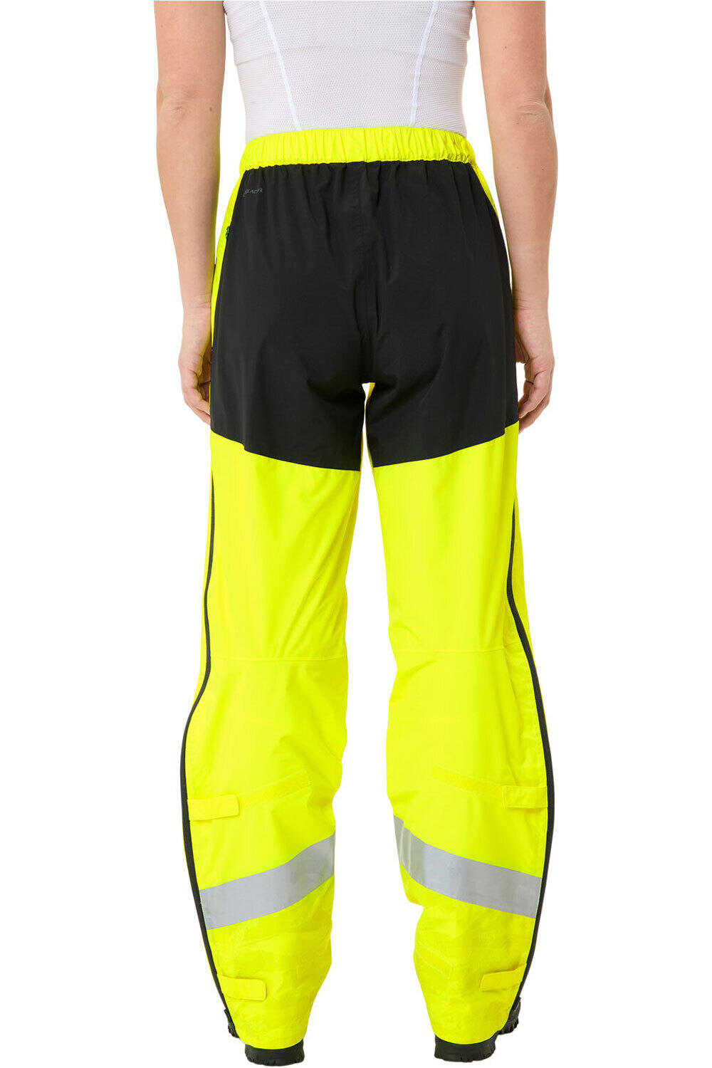 Vaude pantalón largo ciclismo mujer Women's Luminum Rain Pants vista trasera