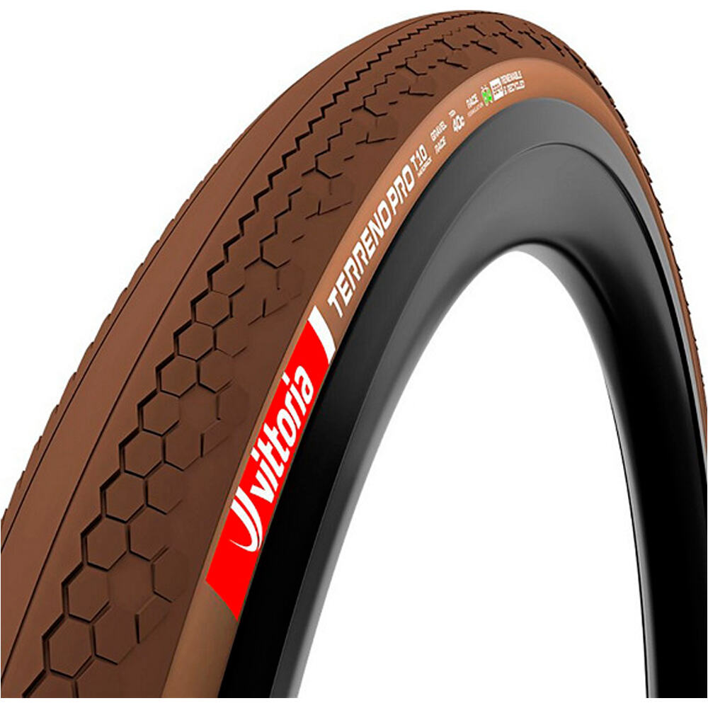Vittoria cubiertas bicicleta paseo Tire Gravel TerrenoProT10 40-622/700x40c vista frontal