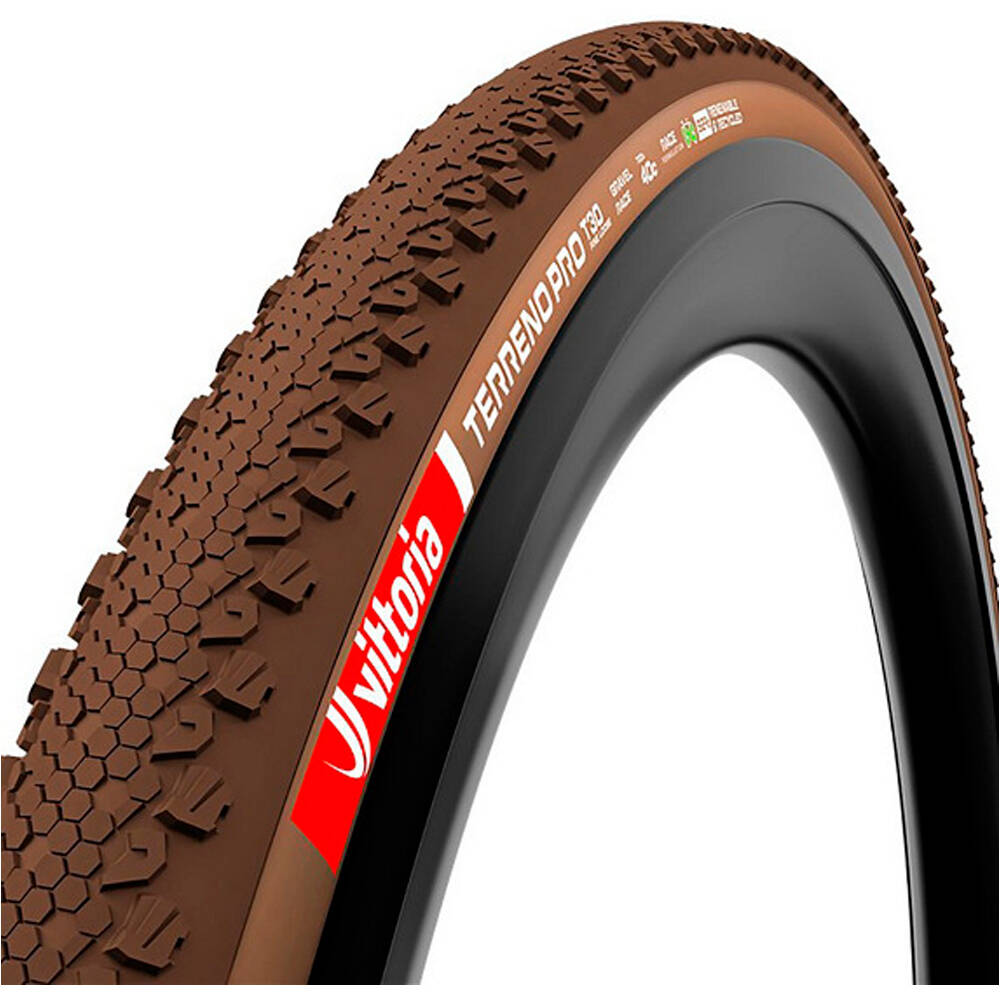 Vittoria cubiertas bicicleta paseo Tire Gravel TerrenoProT30 45-622/700x45c vista frontal