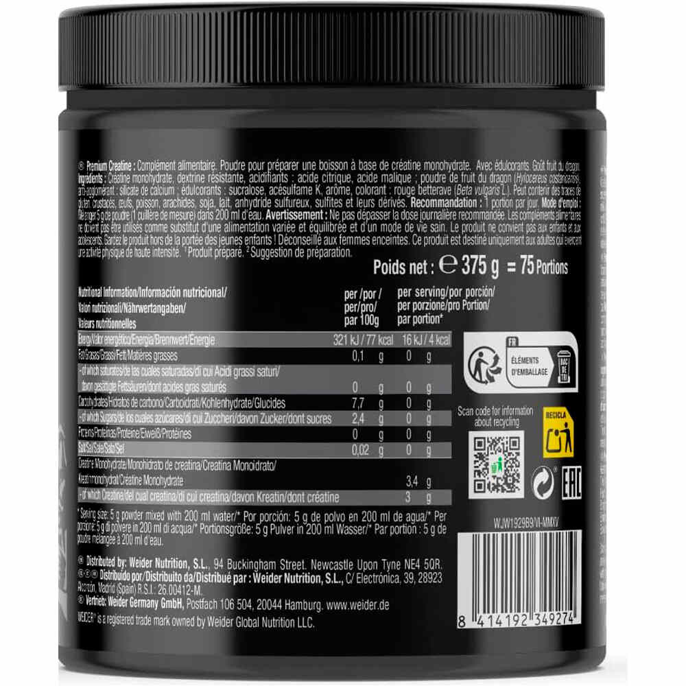 Weider Creatinas Premium PureCreatine (Creapure) 02