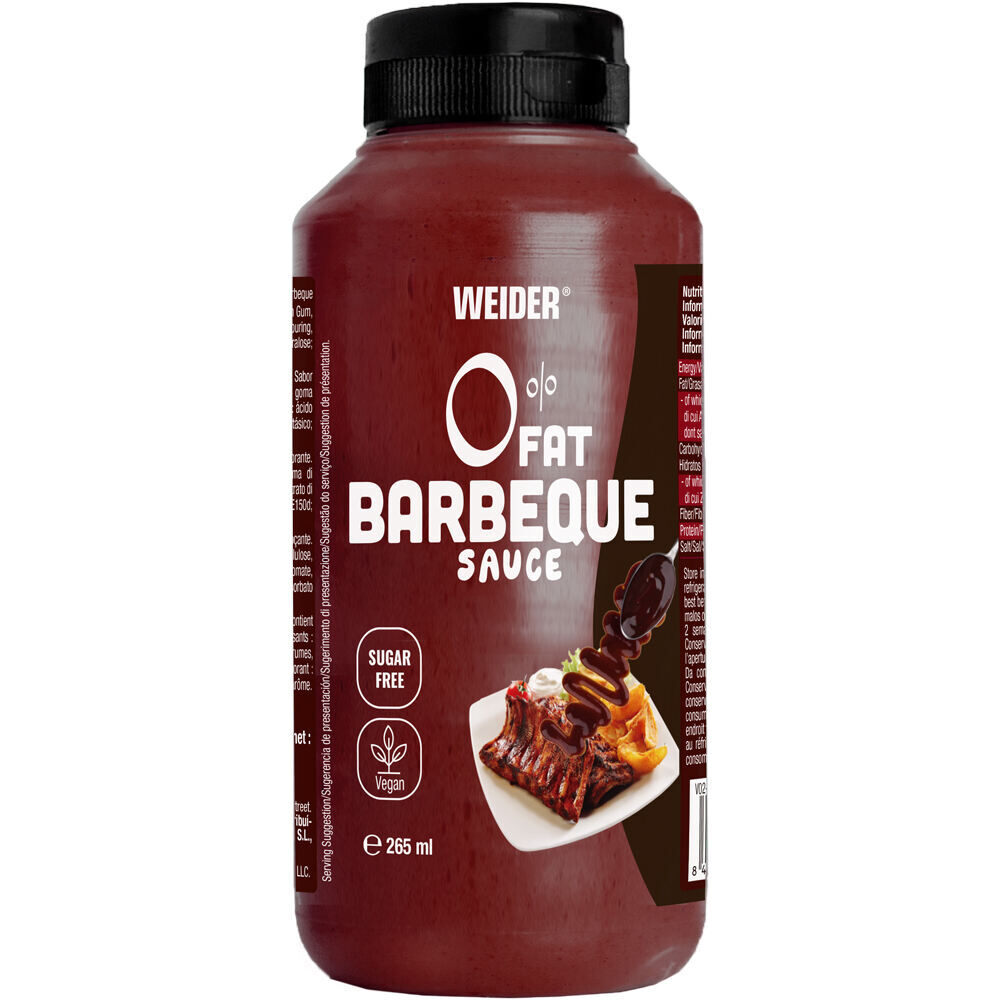Weider Cremas-Salsas Sauce Zero Barbeque 265 ml vista frontal
