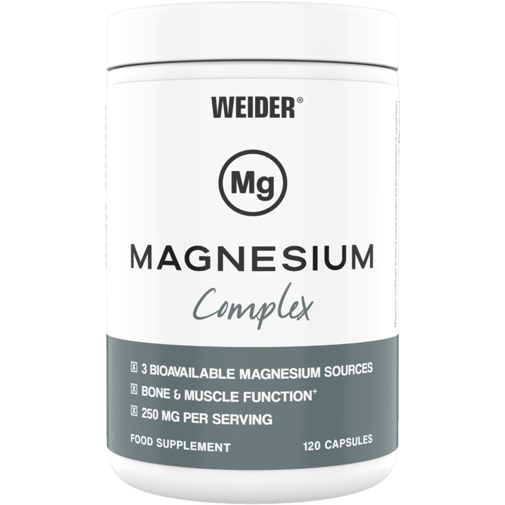 Weider Magnesio Magnesium  Complex caps vista frontal