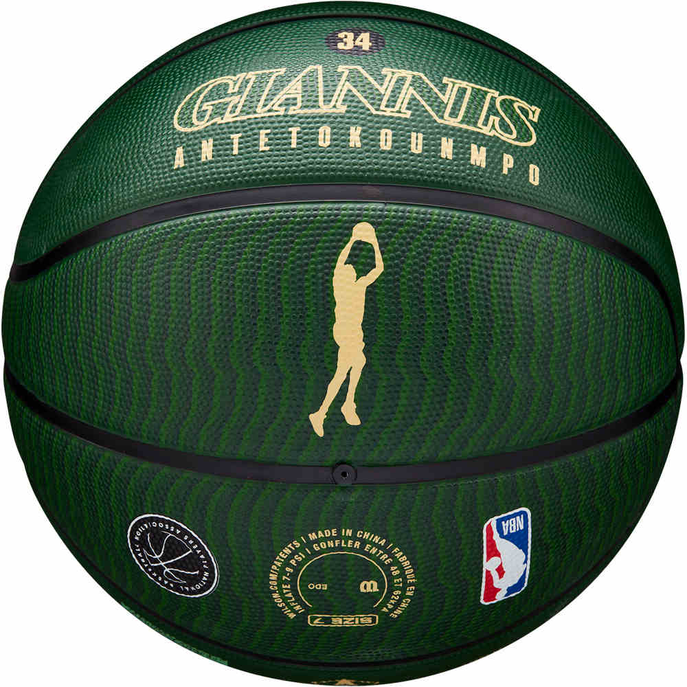 Wilson balón baloncesto NBA PLAYER ICON OUTDOOR BSKT GIANNIS 02