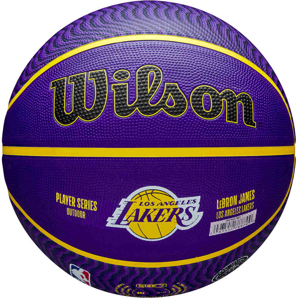 Wilson balón baloncesto NBA PLAYER ICON OUTDOOR BSKT LEBRON vista frontal